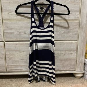 Navy & White Stripe Tank